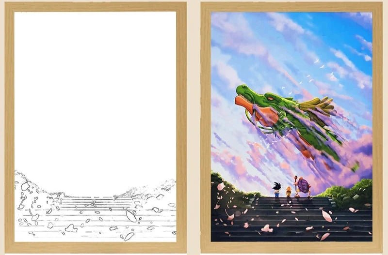 Dragon Ball Z: Shenron - LED Framed Wall Art - Project NuMa -