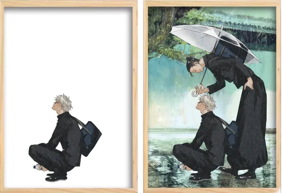 Jujutsu Kaisen: Gojo and Geto - LED Framed Wall Art - Project NuMa -