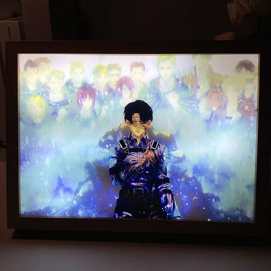 Levi Ackerman Tribute - LED Framed Wall Art - Project NuMa -