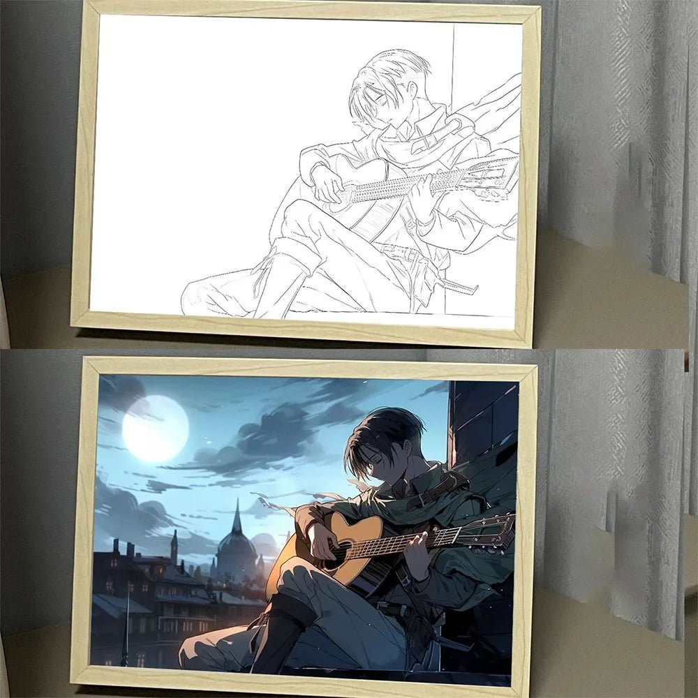 Levi Ackerman Tribute - LED Framed Wall Art - Project NuMa -