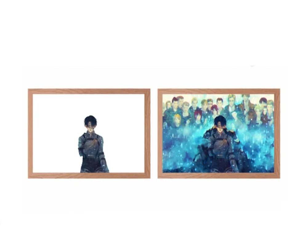 Levi Ackerman Tribute - LED Framed Wall Art - Project NuMa -
