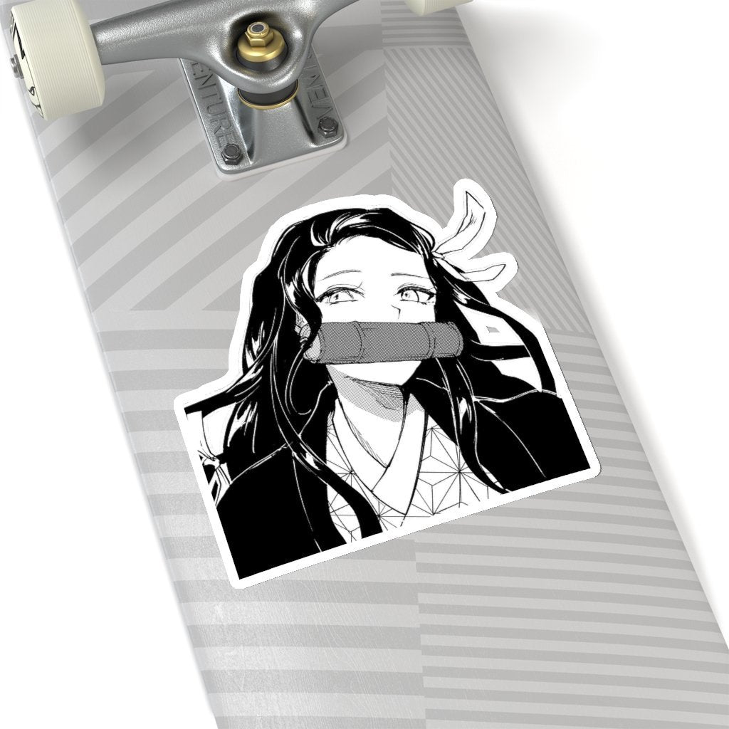 demon slayer skate board sticker nezuko