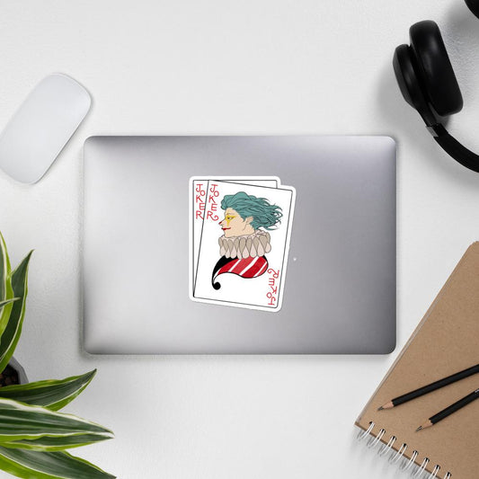Hisoka Joker Card HxH Sticker - Project NuMa - Stickers
