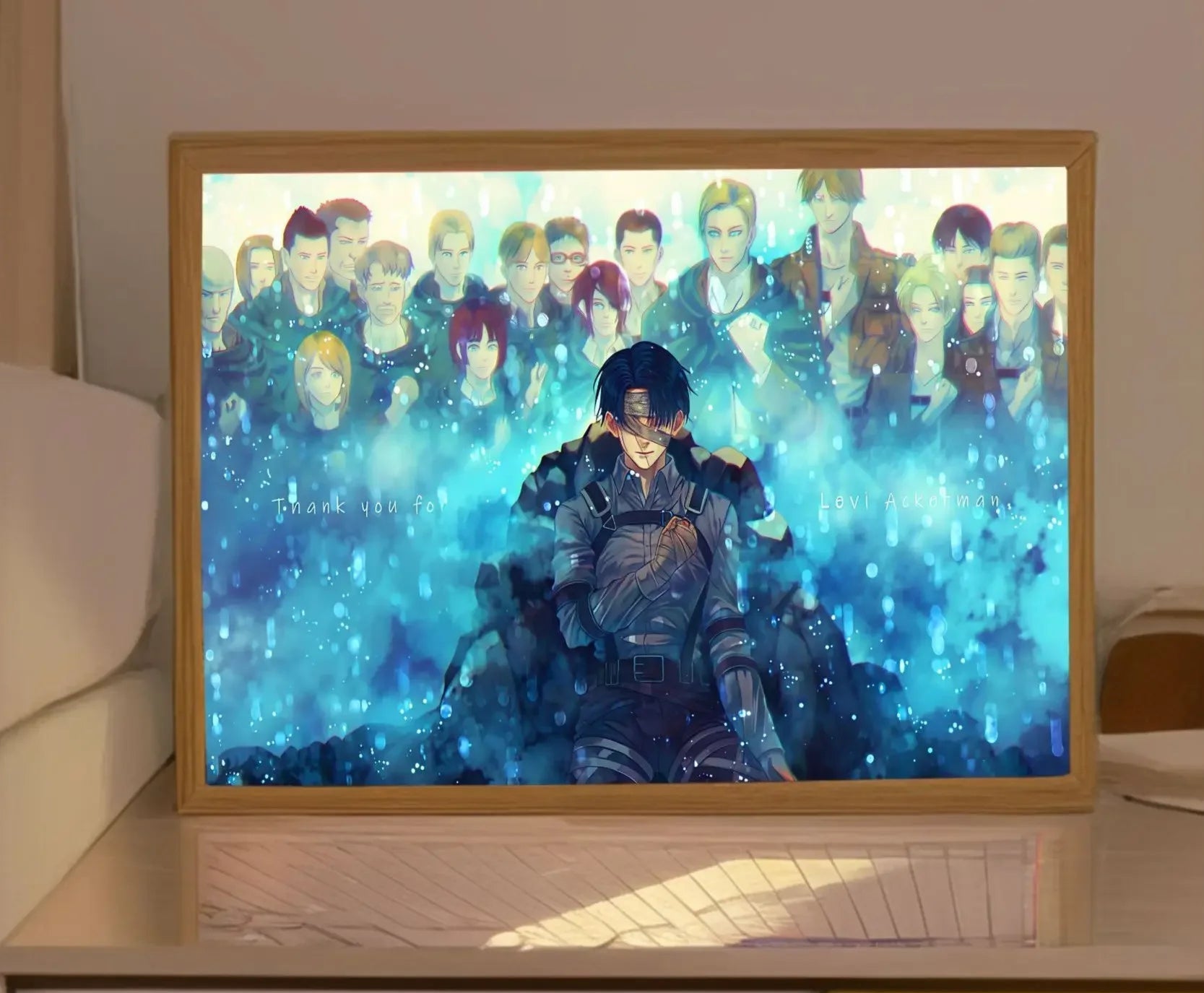 Levi Ackerman Tribute - LED Framed Wall Art - Project NuMa - 