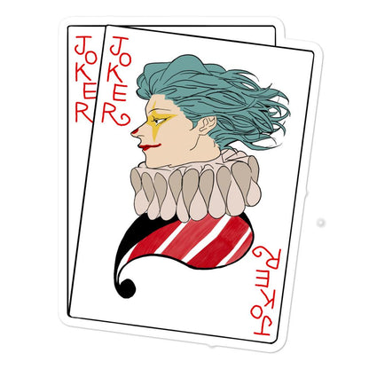 Hisoka Joker Card HxH Sticker - Project NuMa - Stickers