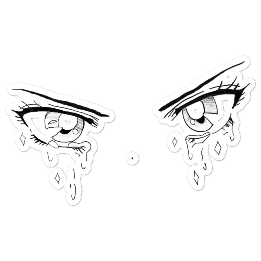 Teary Eyes Sticker - Project NuMa - Stickers