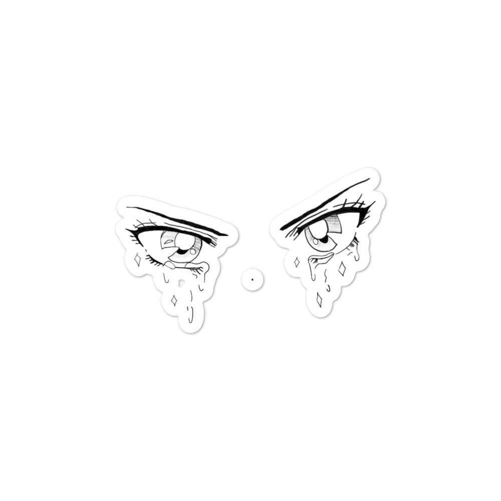 Teary Eyes Sticker - Project NuMa - Stickers